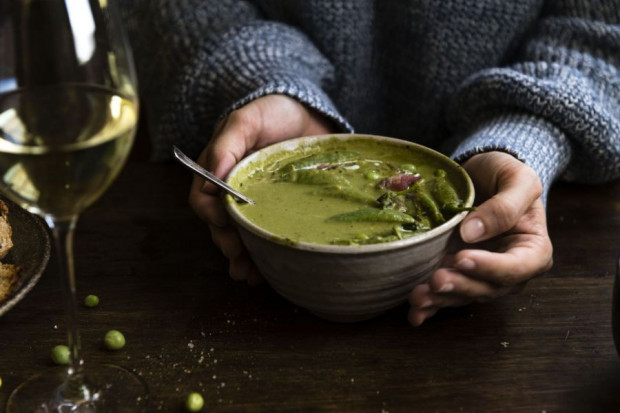Grünes Cilantro Curry, Curry mit gemahlenen Korianderblättern
