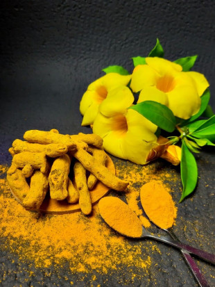 Kurkuma gemahlen, Kurkuma pulver, natürlicher Farbstoff, hoch-aromatisch, keine Zusätze