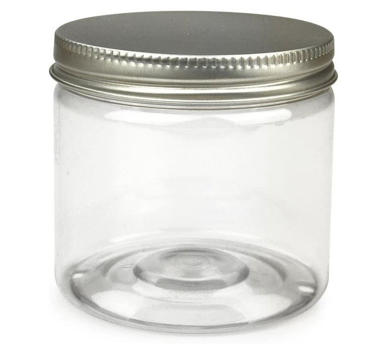 INSIDER Schraubdose klar 200 ml mit Alu Schraubdeckel 70 mm INSIDER Schraubdose klar 200 ml mit Alu Schraubdeckel 70 mm