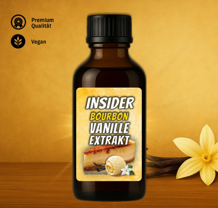 Hochwertiger Vanille Extrakt mit echter Bourbon-Vanille Hochwertiger Vanille Extrakt mit echter Bourbon-Vanille