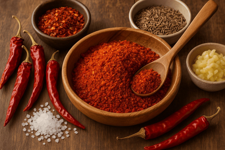 Harissa Gewürz scharf mit feinen Chillis für Paste und Küche kaufen