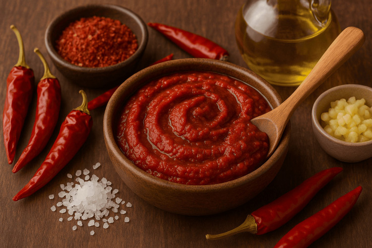 Harissa Gewürz scharf mit feinen Chillis für Paste und Küche kaufen
