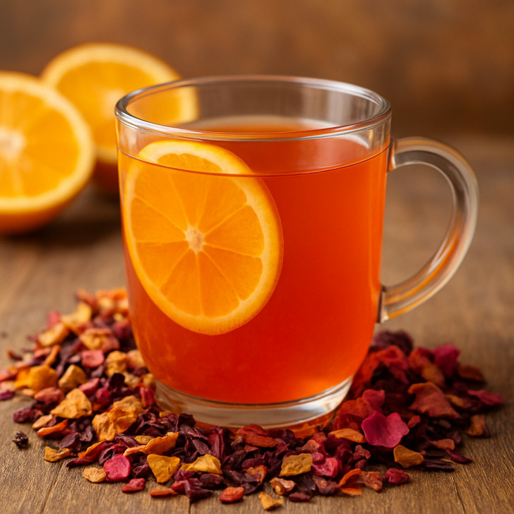 Orangen Früchtetee: Lose, erfrischend und fruchtig