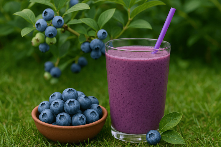 Blaubeeren Pulver kaufen fruchtiges Blaubeerpulver für Smoothies Joghurt Backen und Desserts