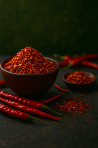 Chili Flocken kaufen geschrotete Chillies für scharfe Gerichte
