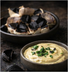 Schwarzer Knoblauch ganz, fermentiert, ganze Stück, Knollen