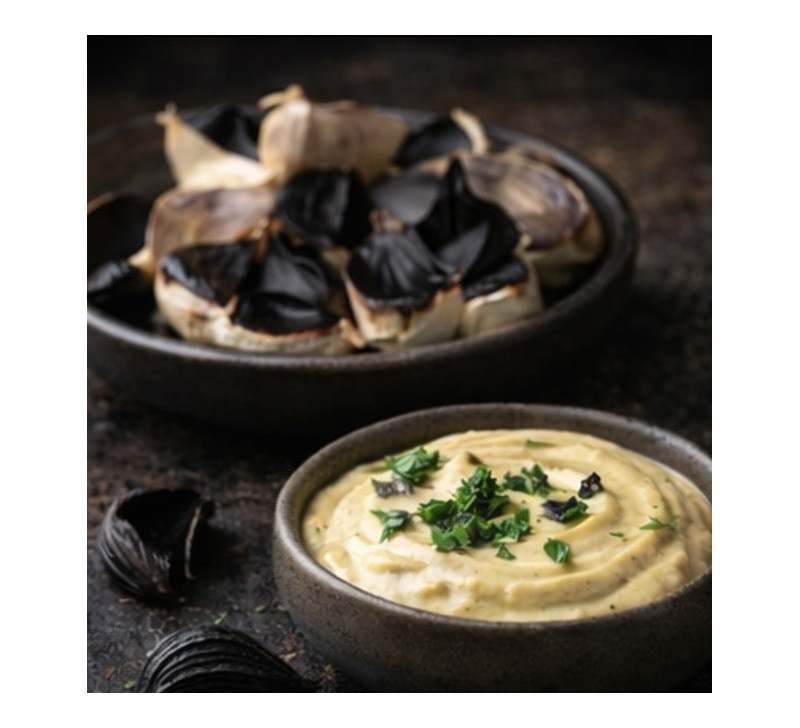 Schwarzer Knoblauch ganz, fermentiert, ganze Stück, Knollen