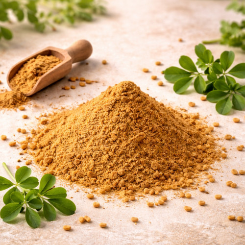 Bockshornklee gemahlen kaufen, Fenugreek Gewürz für Curry Brot und Küche