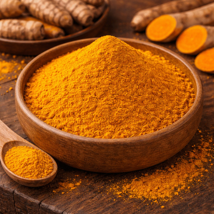 Kurkuma gemahlen ohne Zusätze, Kurkumapulver intensiv gelb und aromatisch online kaufen