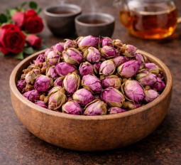 Rosenknospen getrocknet kaufen, intensiver Rosenduft für Tee, Küche und Dekoration