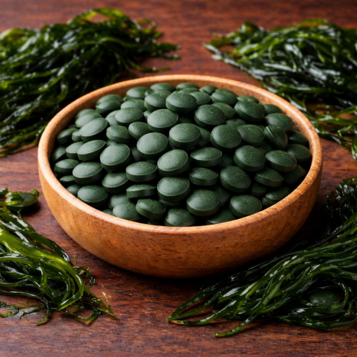 Spirulina Tabs grün, Spirulina Presslinge aus Spirulina Alge