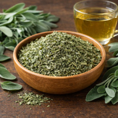 Salbeitee kaufen - getrocknete geschnittene Salbeiblätter für Kräutertee