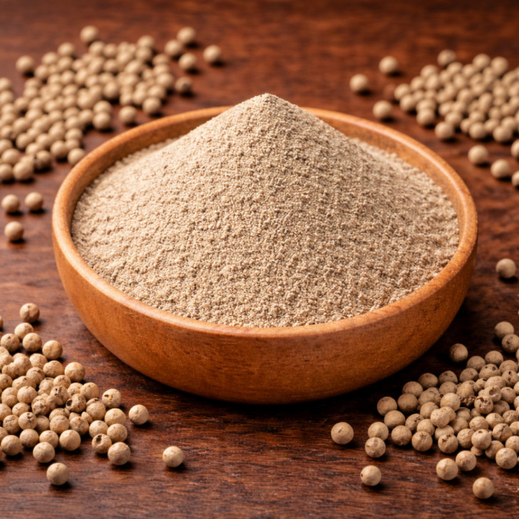 Pfeffer weiß gemahlen kaufen mild aromatisch ideal für Saucen Suppen und helle Gerichte