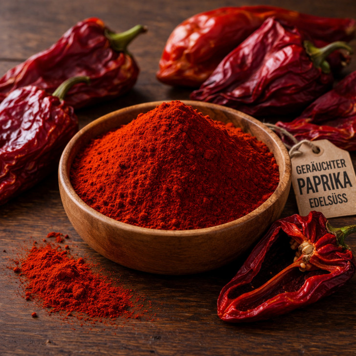 Paprika geräuchert scharf kaufen, Pimenton de la Vera Picante, smokey paprika für Grill und Küche