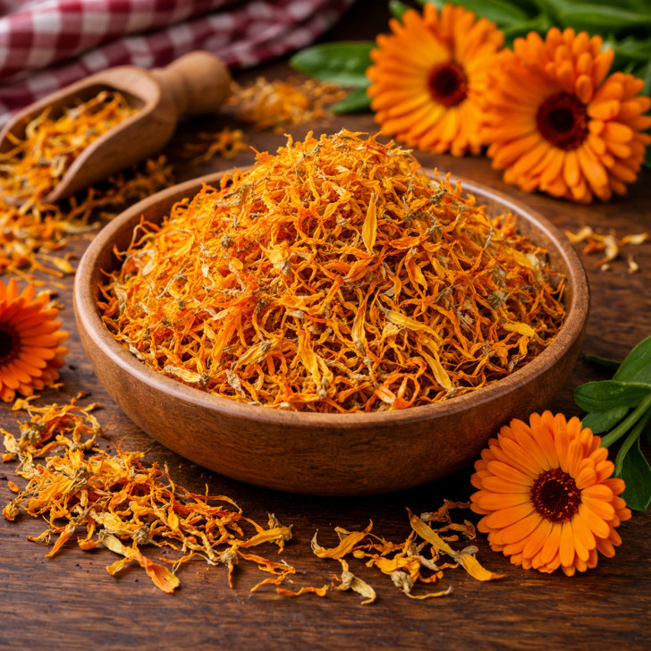 Ringelblumenblätter getrocknet kaufen - essbare Blüten für Tee Küche und Dekoration