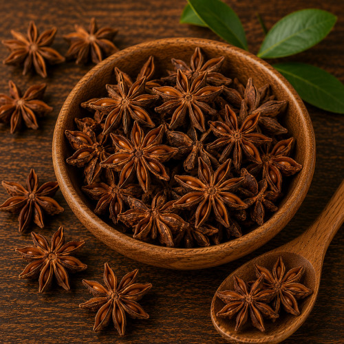 Sternanis ganz Anissterne kaufen - aromatisches Gewürz für Chai Tee Gebäck und Kompott