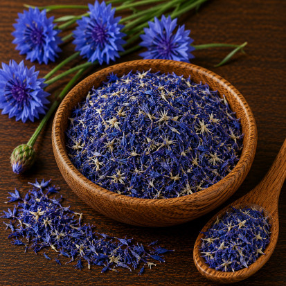 Kornblumenblütenblätter blau essbare Blüten kaufen für Deko Tee und Küche
