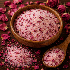 Rosenblütensalz, das aromatische Highlight für deine Küche feine Würze mit Blütennote für besondere Gerichte (Rose Petal Salt)