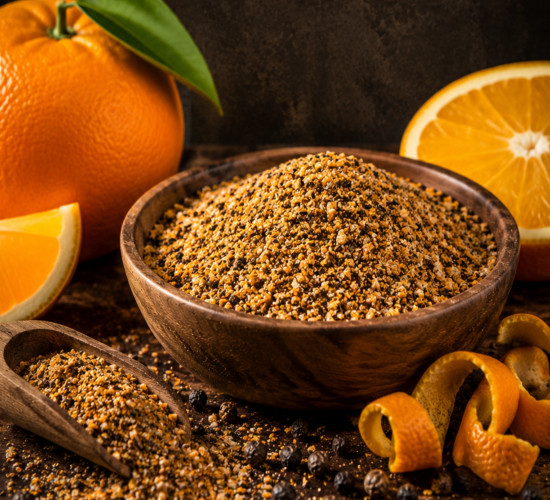 Orangen Pfeffer kaufen, fruchtige Pfefferwürze mit Orangennote für Fleisch, Fisch und Gemüse