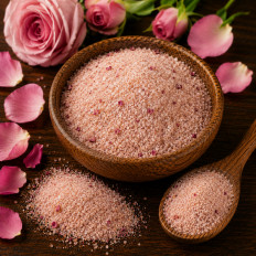 Rosenblütenzucker feine florale Süße für Desserts Getränke und kreative Küche (Rose Sugar)