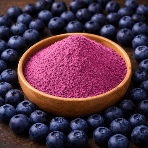 Blaubeeren Pulver kaufen fruchtiges Blaubeerpulver für Smoothies Joghurt Backen und Desserts