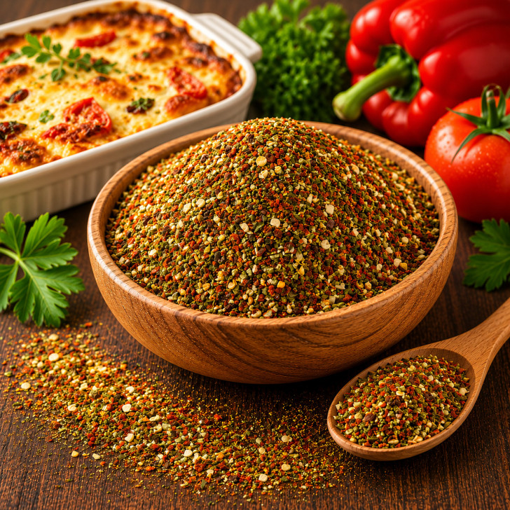 Auflauf Gewürz ohne Salz kaufen, für Ofengemüse, Gratin, Sauce und Topping Auflauf Gewürz ohne Salz kaufen, für Ofengemüse, Gratin, Sauce und Topping