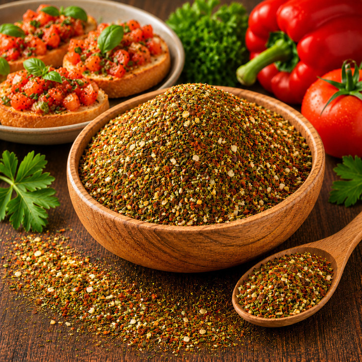 Toskanische Bruschetta Gewürz kaufen, Mediterrane Würze für Brot und Antipasti