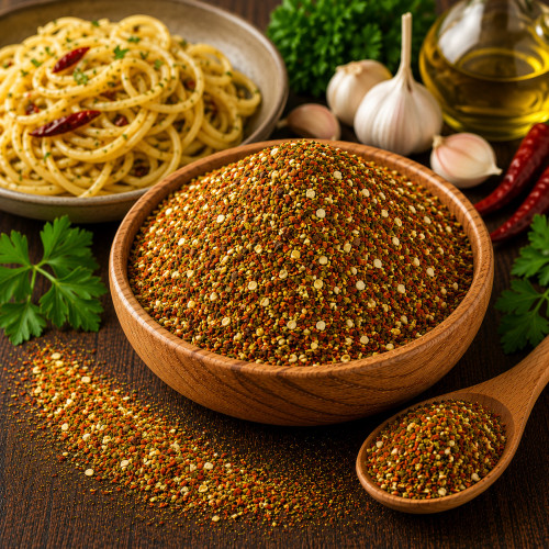 Aglio Olio Peperoncino Pasta Gewürz italienisch für Spaghetti und Pasta