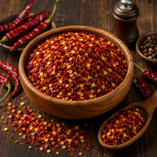 Chili Flocken kaufen geschrotete Chillies für scharfe Gerichte