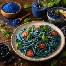 Spirulina Pulver blau natürliche blaue Lebensmittelfarbe für Backen Getränke Desserts
