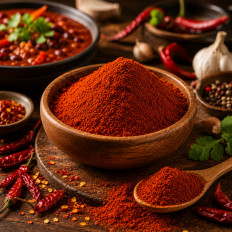 Chili Pulver mittelscharf, Chili Gewürz für Küche und Grill, fein gemahlen (Medium Hot Chili Powder)