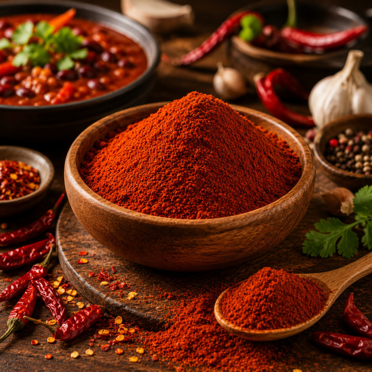 Chili Pulver mittelscharf kaufen, fein gemahlenes Chili Gewürz für Küche und Grill Chili Pulver mittelscharf kaufen, fein gemahlenes Chili Gewürz für Küche und Grill