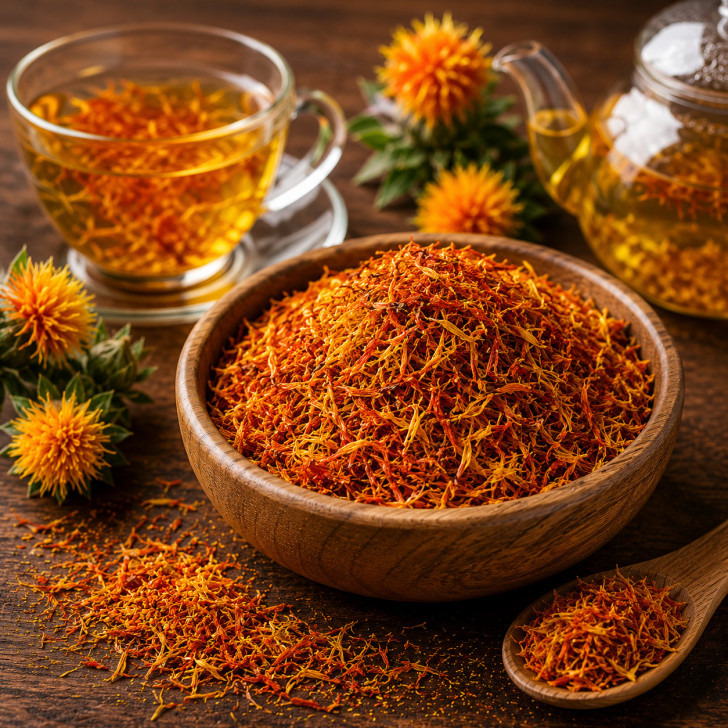 Saflorblüten kaufen Färberdistel für Reis Tee Desserts natürliche Farbe