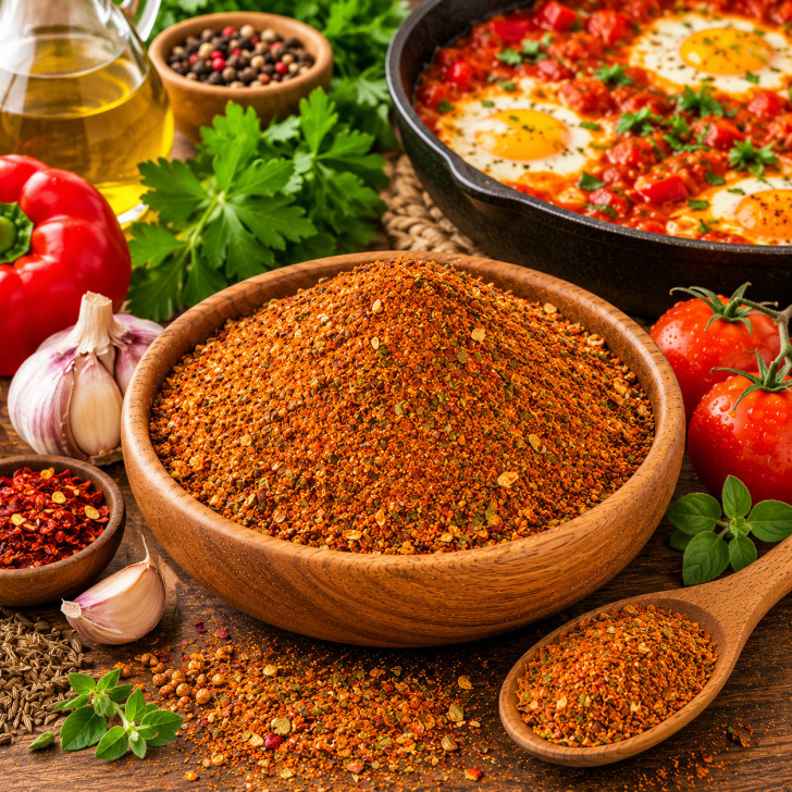 Shakshuka Spice Gewürz kaufen - Würze für Shakshuka, Tomatenpfanne und Eiergerichte