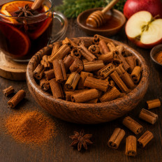 Cassia Stangen 1-2 cm, Zimt geschnitten, aromatisch, klassisch, perfekt für Tee (Cassia Cinnamon Cut)