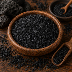 Lavasalz, schwarzes Dekorsalz, intensives schwarzes Salz (Black Lava Salt)