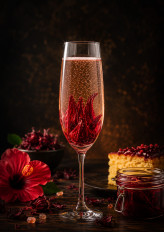 Hibiskusblüten kandiert für Prosecco Desserts Kuchen Deko kaufen