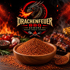Drachenfeuer BBQ Gewürz für Grill und Barbecue, intensive Würze mit feiner Schärfe (Tasty BBQ Spice)