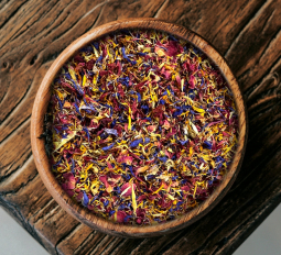 Blütenmischung farbenfroh, ideal zum Dekorieren, echte Blüten, ohne Zusatzstoffe, essbar