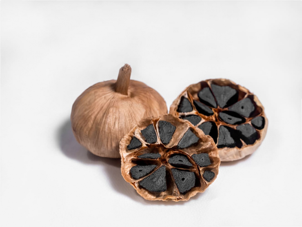 Schwarzer Knoblauch ganz, fermentiert, ganze Stück, Knollen