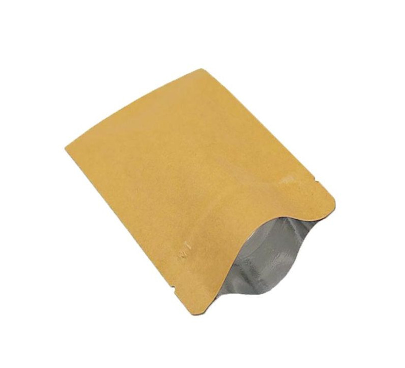 Standbodenbeutel braun, 85 x 145 + 50 mm, Druckverschluss, wiederverschließbar
