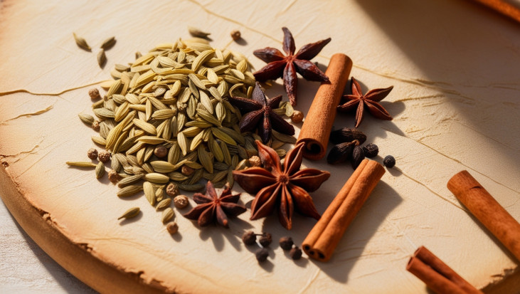 Fünf-Gewürze-Pulver, 5-Gewürz, Five Spice, chinesisch