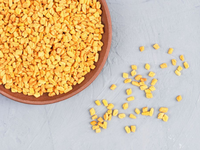 Bockshornklee gemahlen kaufen, Fenugreek Gewürz für Curry Brot und Küche