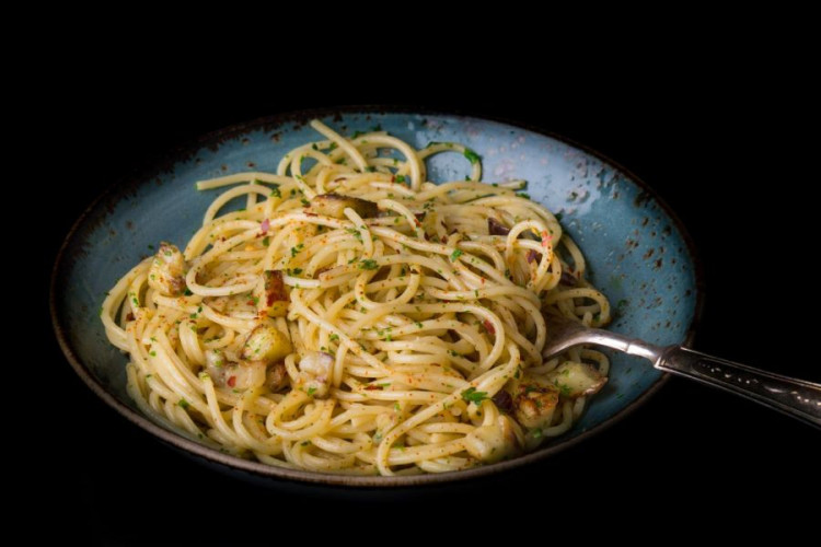 Aglio Olio Peperoncino Pasta Gewürz italienisch für Spaghetti und Pasta