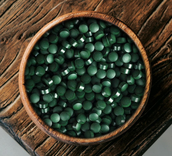 Spirulina Tabs grün, Spirulina Presslinge aus Spirulina Alge