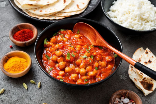 Rotes Curry scharf
