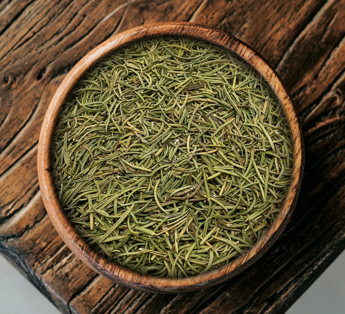 Rosmarin getrocknet geschnitten, Rosemary dried cut