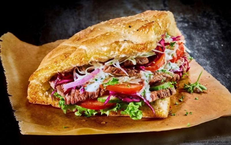 3. Bild von Döner Kebab “mit alles”, auch für türkische Köfte, Gewürzzubereitung